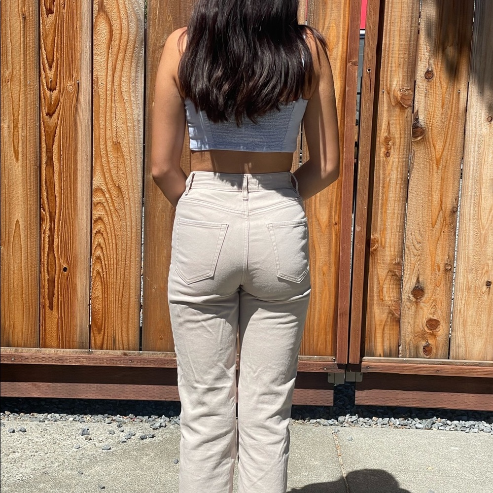 PacSun High Rise Women Jeans - Cream